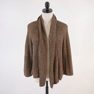 INC International Concepts XL Brown‎ Acrylic Nylon Knit Cardigan Sweater